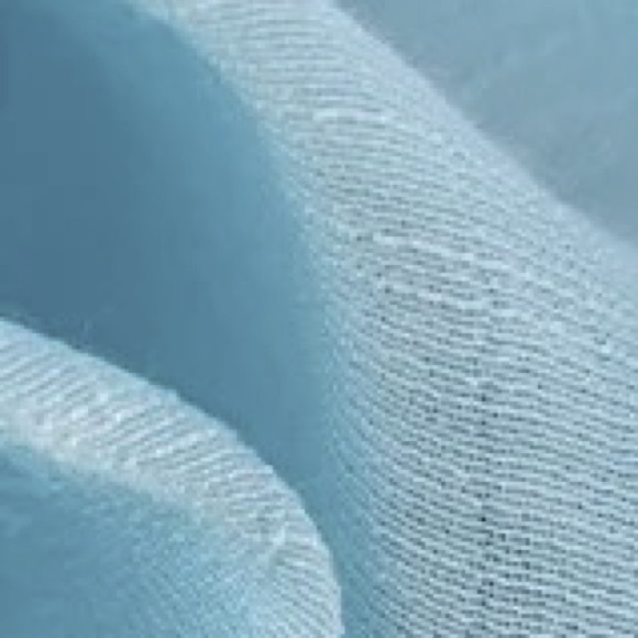Boho Gauze Button Front Flutter Semi Sheer Maxi Dress Seafoam Blue - Picture 7 of 7